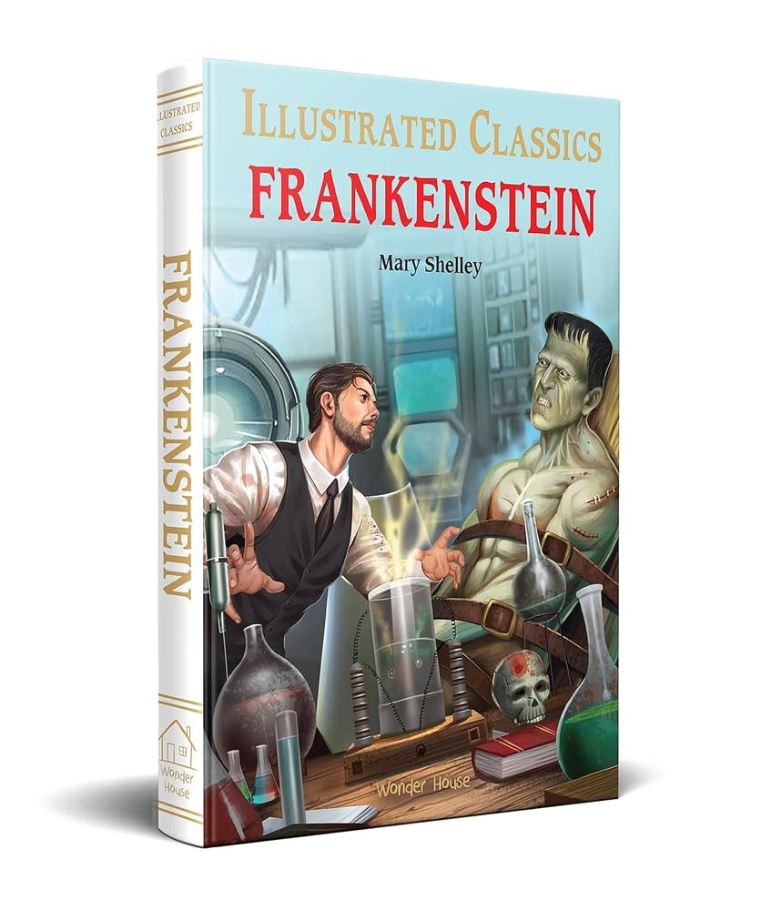 Frankenstein : Illustrated Abridged Children Classic English Novel with Review Questions - Mary Shelley