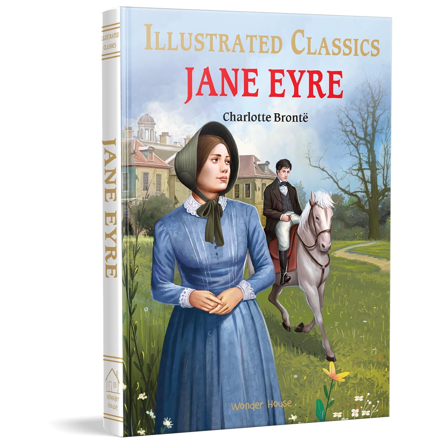 Jane Eyre : Illustrated Abridged Children Classic English Novel with Review Questions - Charlotte Brontë