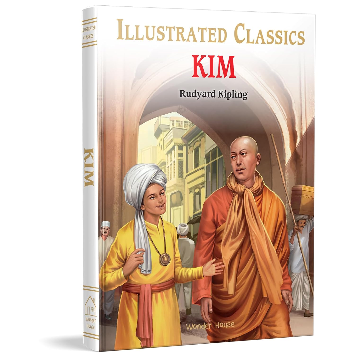 Kim : Illustrated Abridged Children Classic English Novel with Review Questions - Rudyard Kipling