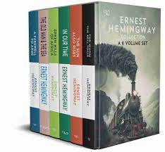 Ernest Hemingway Collection 6 book set (For Whom The Bell Tolls, A Farewell To Arms, Green Hills Of Africa, The Old & The Sea, In Our Time, The Sun Also Rises) - Ernest Hemingway