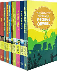 The Greatest Works of George Orwell 9 Books Set (Homage to Catalonia, Burmese Days, 1984, Animal Farm, The Road to Wigan Pier, Down and Out in Paris and London) - George Orwell