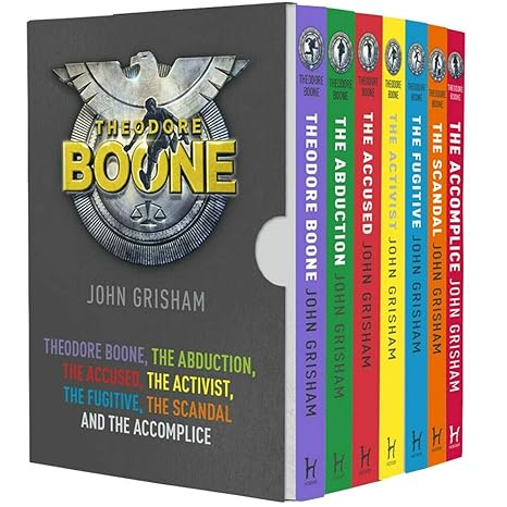 Theodore Boone Series Books 1-7 Collection Box Set  - (Theodore Boone, Accused, Activist, Fugitive, Abduction, Scandal & Accomplice) - John Grisham